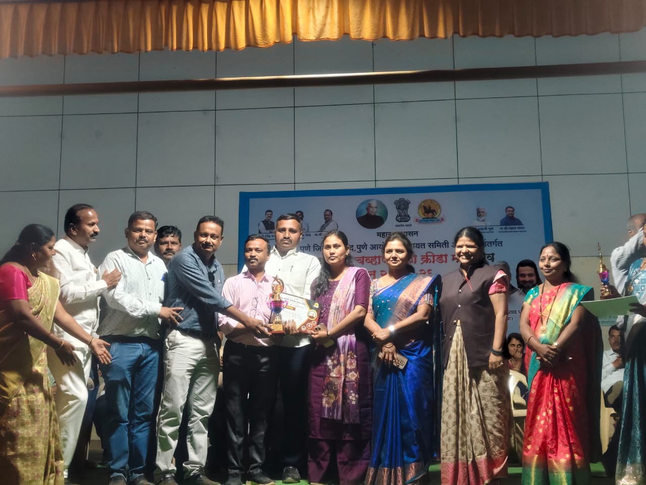 तालुकास्तरीय यशवंतराव चव्हाण कला क्रीडा व सांस्कृतिक स्पर्धा लांडेवाडी ता.आंबेगाव येथे मोठ्या उत्साहात संपन्न