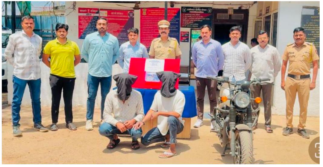 गावठी पिस्तूल व काडतुस बाळगणाऱ्या दोघांना आळेफाटा पोलिसांनी केली अटक