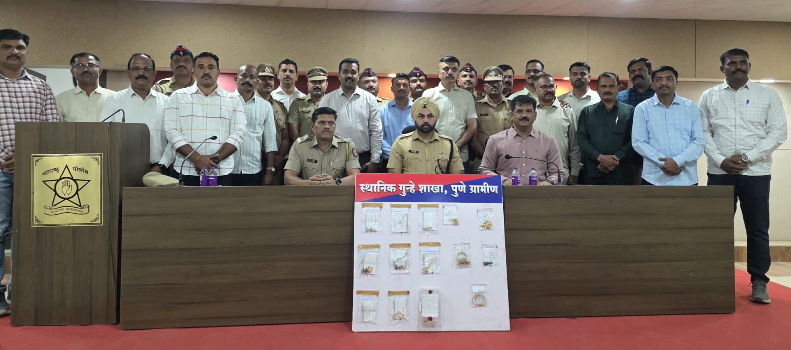 पुणे ग्रामीण पोलिसांच्या स्थानिक गुन्हे शाखेची मोठी कारवाई ; जबरी चोरीसह विविध गुन्हे करणाऱ्या टोळीला अटक